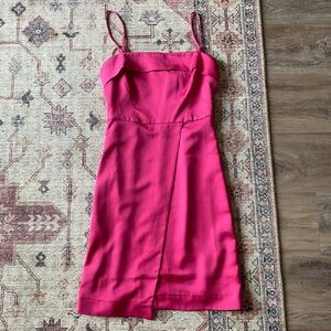 NWT J.Crew Satin Fold Over Pink Dress Size 2
